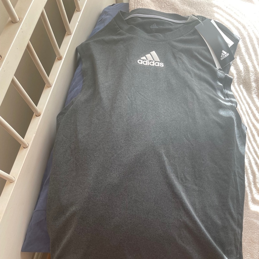 Adidas sleeveless workout shirt NWT
